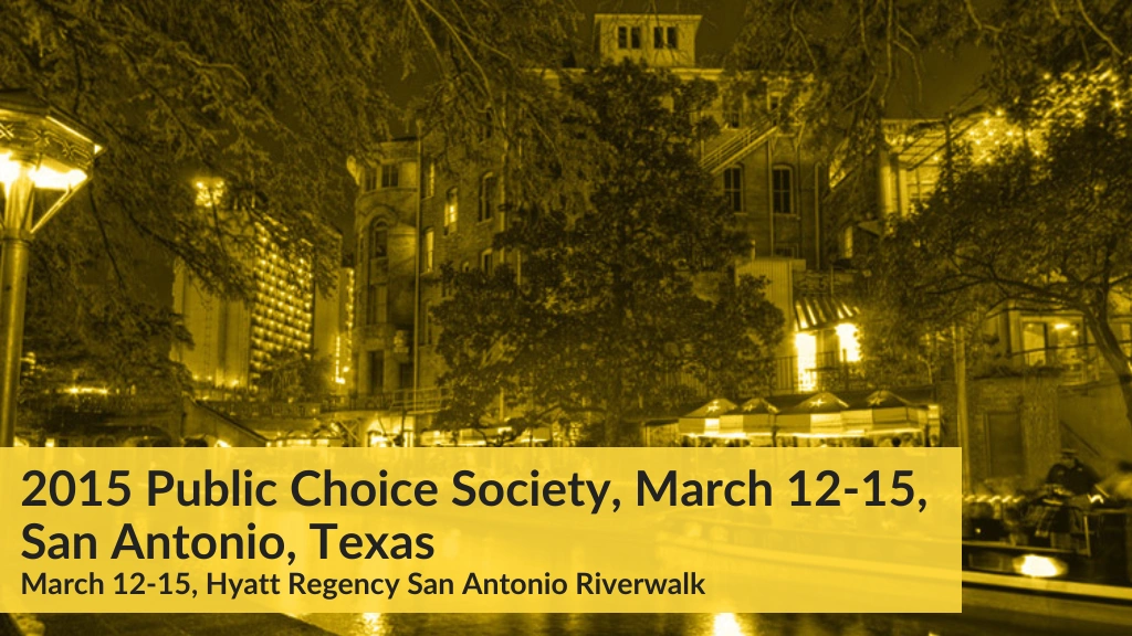 2015 Public Choice Society